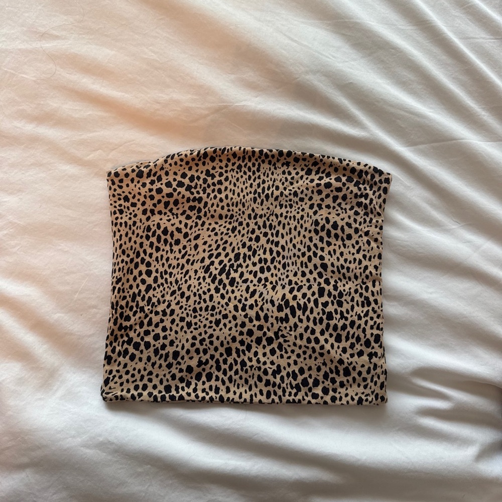Cheetah tube top
